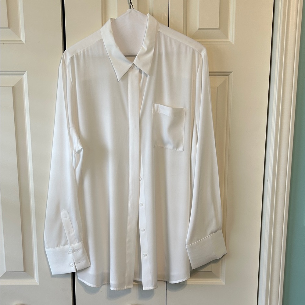 Nine West Crisp White Dress Shirt